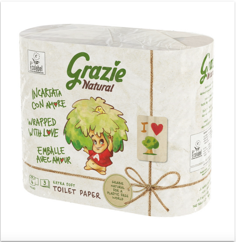 Papel wc 4 rollos maxi 3 capas Ecológico