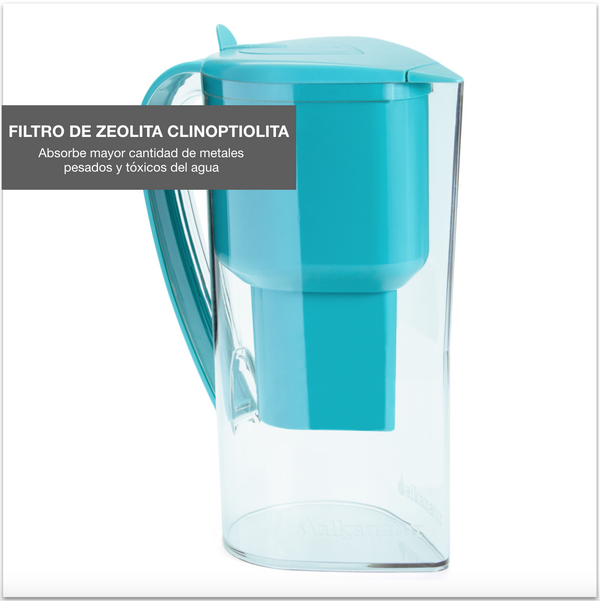 PREVENTA Envio 21/5 - Jarra de agua filtradora y purificadora  con un filtro de Zeolita Clinoptilolita