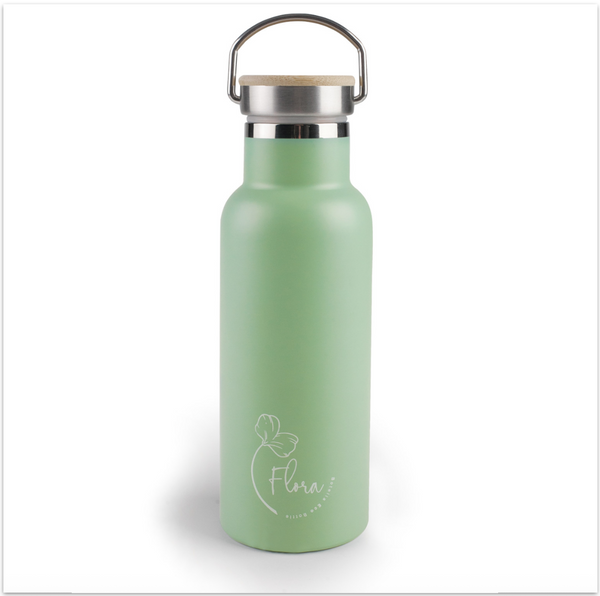 Botella acero inox 18/10 verde