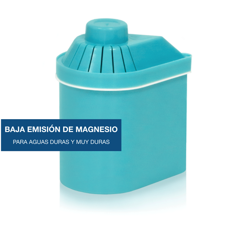 Jarra de agua filtradora y purificadora baja emisión de magnesio 1,4 Lts con 1 filtro