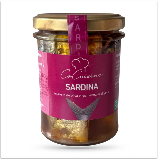 Sardina en Aceite de oliva virgen extra ecológico 190 gr