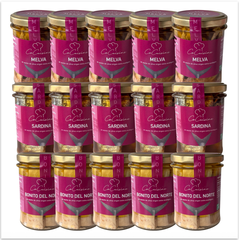 Pack mixto conservas en Aove ecológico 10%DTO