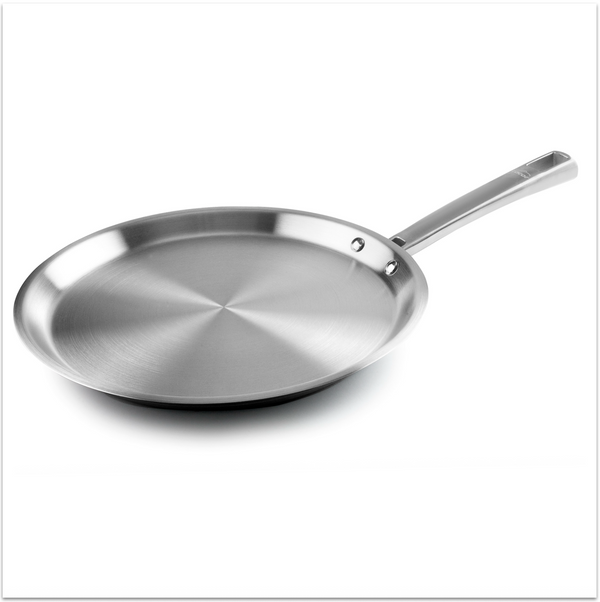 Sarten plana acero inox 18/10 28cm