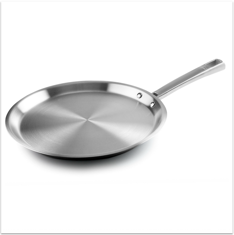 Sarten plana acero inox 18/10 28cm