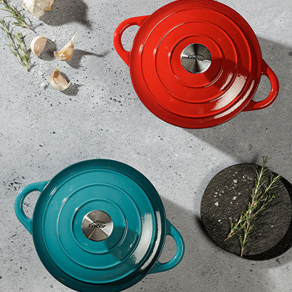 Cacerola hierro fundido azul