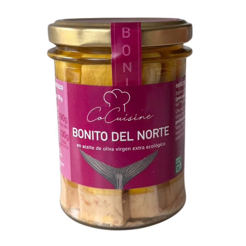 Bonito del Norte en Aceite de oliva virgen extra ecológico 190 gr